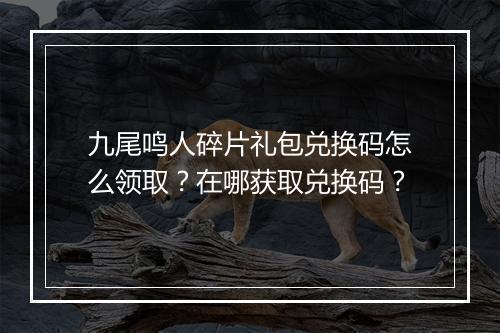 九尾鸣人碎片礼包兑换码怎么领取？在哪获取兑换码？
