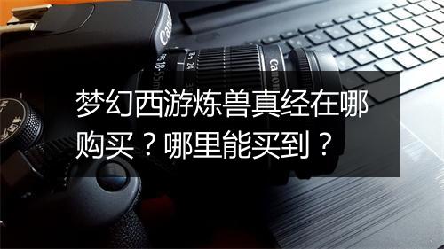 梦幻西游炼兽真经在哪购买？哪里能买到？