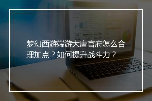 梦幻西游端游大唐官府怎么合理加点？如何提升战斗力？
