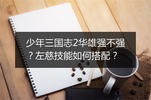 少年三国志2华雄强不强？左慈技能如何搭配？