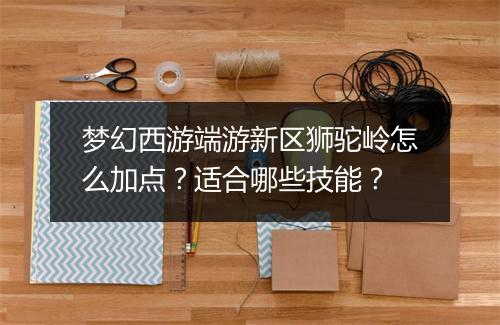 梦幻西游端游新区狮驼岭怎么加点？适合哪些技能？