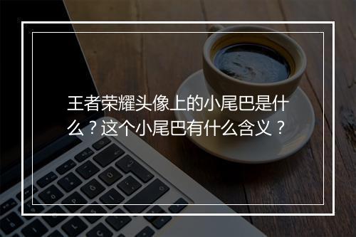 王者荣耀头像上的小尾巴是什么?这个小尾巴有什么含义?