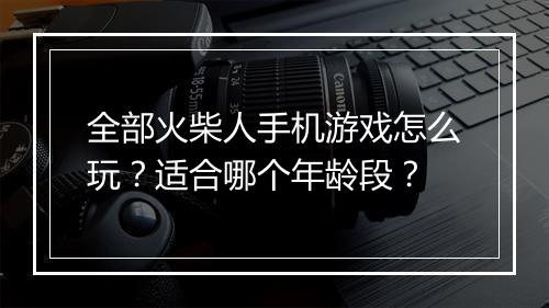 全部火柴人手机游戏怎么玩？适合哪个年龄段？