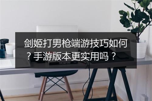 剑姬打男枪端游技巧如何？手游版本更实用吗？