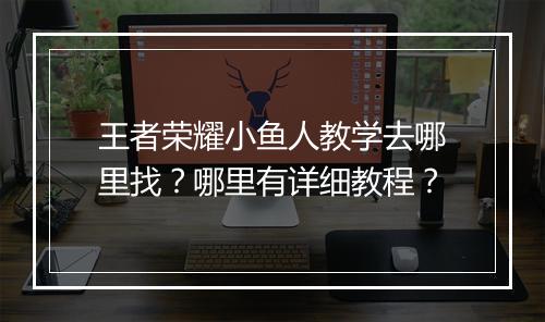 王者荣耀小鱼人教学去哪里找?哪里有详细教程?