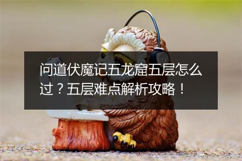 问道伏魔记五龙窟五层怎么过？五层难点解析攻略！