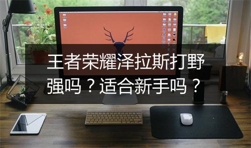 王者荣耀泽拉斯打野强吗？适合新手吗？