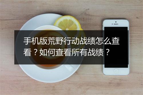 手机版荒野行动战绩怎么查看?如何查看所有战绩?