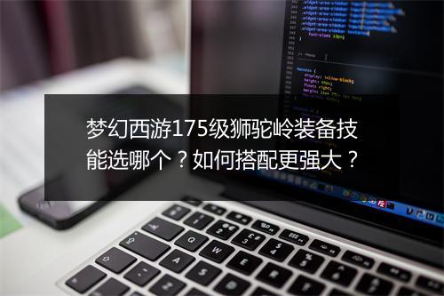 梦幻西游175级狮驼岭装备技能选哪个?如何搭配更强大?