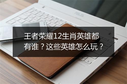 王者荣耀12生肖英雄都有谁？这些英雄怎么玩？