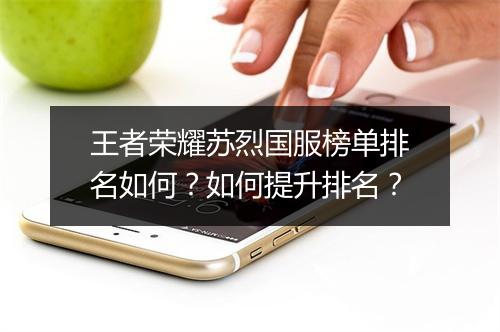 王者荣耀苏烈国服榜单排名如何？如何提升排名？