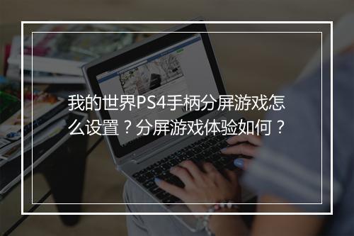 我的世界PS4手柄分屏游戏怎么设置？分屏游戏体验如何？