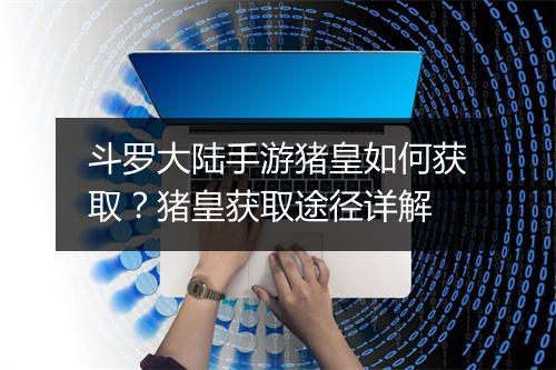 斗罗大陆手游猪皇如何获取？猪皇获取途径详解
