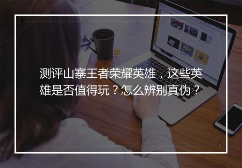 测评山寨王者荣耀英雄，这些英雄是否值得玩？怎么辨别真伪？