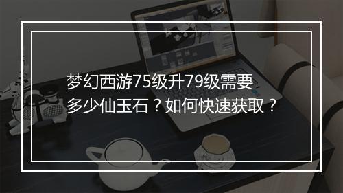 梦幻西游75级升79级需要多少仙玉石?如何快速获取?