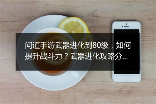问道手游武器进化到80级，如何提升战斗力？武器进化攻略分享！