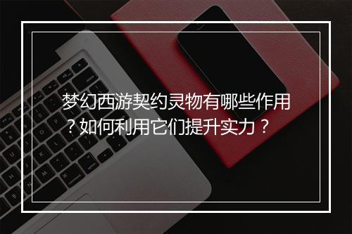 梦幻西游契约灵物有哪些作用？如何利用它们提升实力？