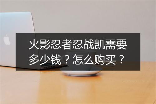 火影忍者忍战凯需要多少钱?怎么购买?