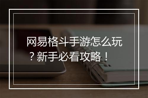 网易格斗手游怎么玩?新手必看攻略!