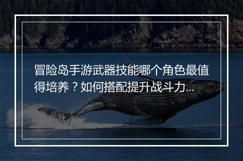 冒险岛手游武器技能哪个角色最值得培养?如何搭配提升战斗力?