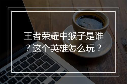 王者荣耀中猴子是谁?这个英雄怎么玩?
