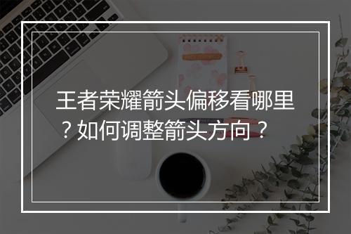 王者荣耀箭头偏移看哪里?如何调整箭头方向?
