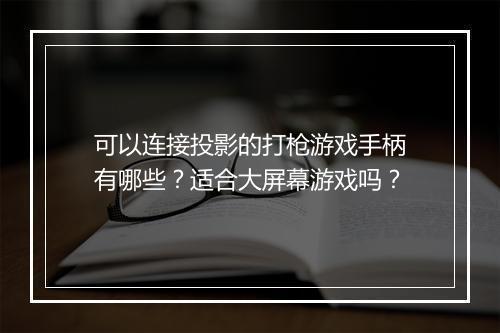 可以连接投影的打枪游戏手柄有哪些?适合大屏幕游戏吗?