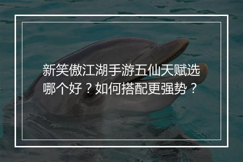 新笑傲江湖手游五仙天赋选哪个好？如何搭配更强势？