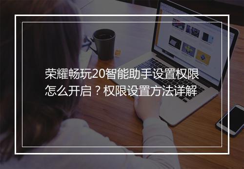 荣耀畅玩20智能助手设置权限怎么开启?权限设置方法详解