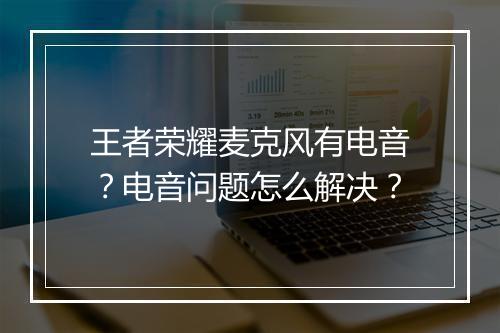 王者荣耀麦克风有电音？电音问题怎么解决？