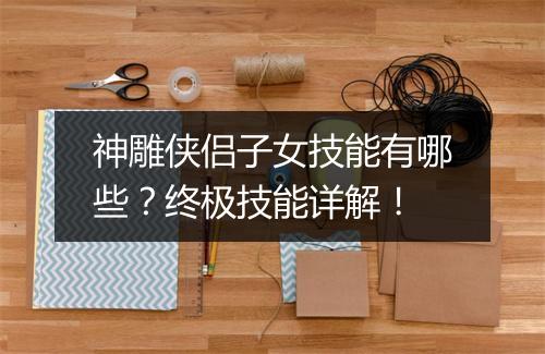 神雕侠侣子女技能有哪些？终极技能详解！