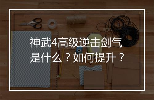 神武4高级逆击剑气是什么?如何提升?