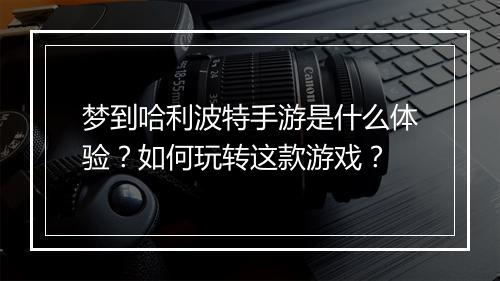 梦到哈利波特手游是什么体验?如何玩转这款游戏?