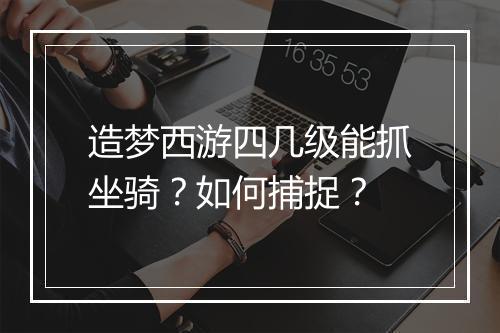 造梦西游四几级能抓坐骑?如何捕捉?