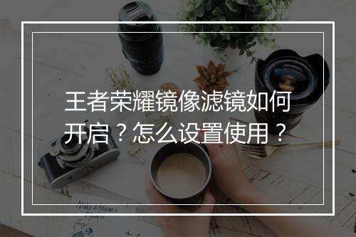 王者荣耀镜像滤镜如何开启?怎么设置使用?