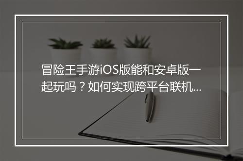 冒险王手游iOS版能和安卓版一起玩吗?如何实现跨平台联机?