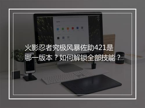 火影忍者究极风暴佐助421是哪一版本?如何解锁全部技能?