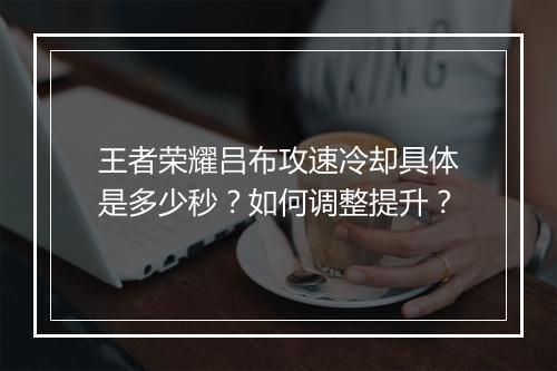 王者荣耀吕布攻速冷却具体是多少秒？如何调整提升？