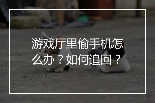 游戏厅里偷手机怎么办？如何追回？
