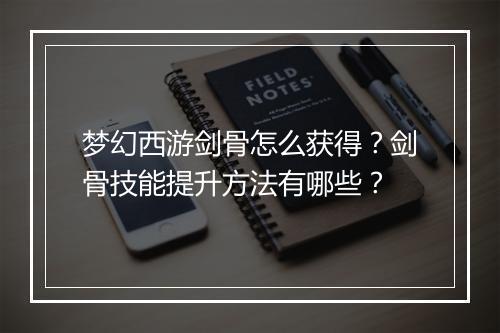 梦幻西游剑骨怎么获得？剑骨技能提升方法有哪些？