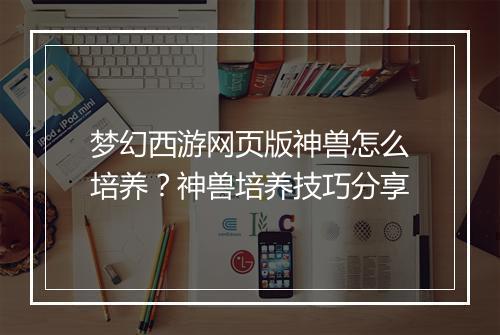 梦幻西游网页版神兽怎么培养？神兽培养技巧分享