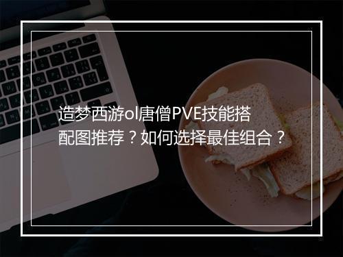 造梦西游ol唐僧PVE技能搭配图推荐?如何选择最佳组合?