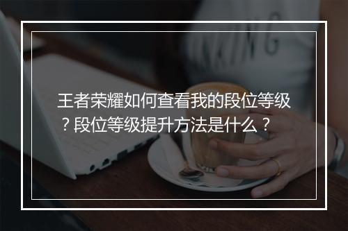 王者荣耀如何查看我的段位等级？段位等级提升方法是什么？