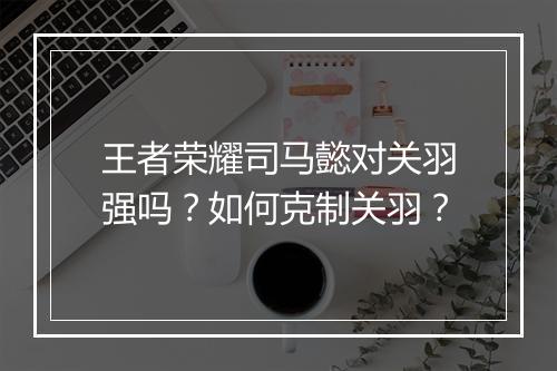 王者荣耀司马懿对关羽强吗？如何克制关羽？