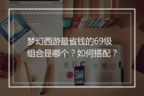 梦幻西游最省钱的69级组合是哪个?如何搭配?