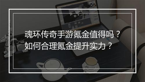 魂环传奇手游氪金值得吗？如何合理氪金提升实力？
