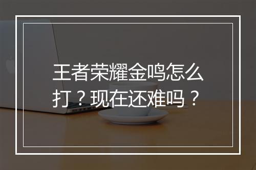 王者荣耀金鸣怎么打?现在还难吗?