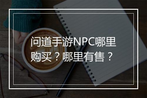 问道手游NPC哪里购买？哪里有售？