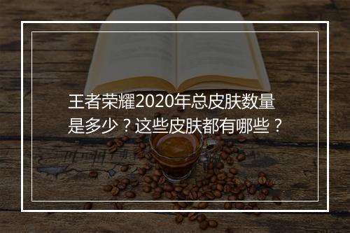王者荣耀2020年总皮肤数量是多少?这些皮肤都有哪些?