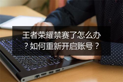 王者荣耀禁赛了怎么办?如何重新开启账号?